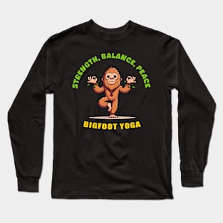 Bigfoot Yoga Long Sleeve T-Shirt